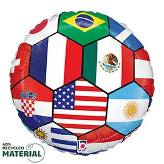 18" Sports Soccer Ball Nations