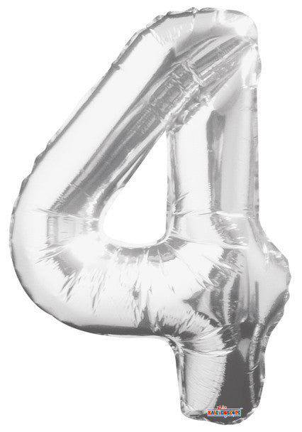 34" Silver Foil Number