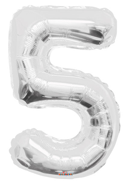 34" Silver Foil Number