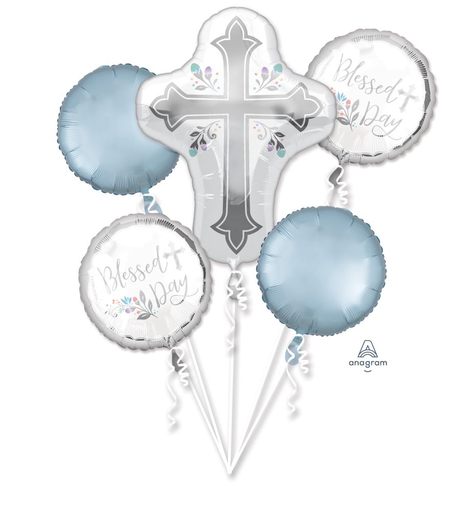 5 pc Blessed Day Cross Bouquet