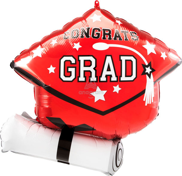 25" Congrats Grad Be True To School Red