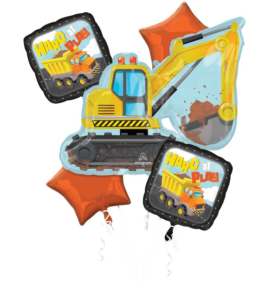 5 pc Construction Balloon Bouquet