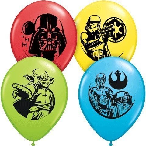 12" Star Wars (6pcs) Balloons