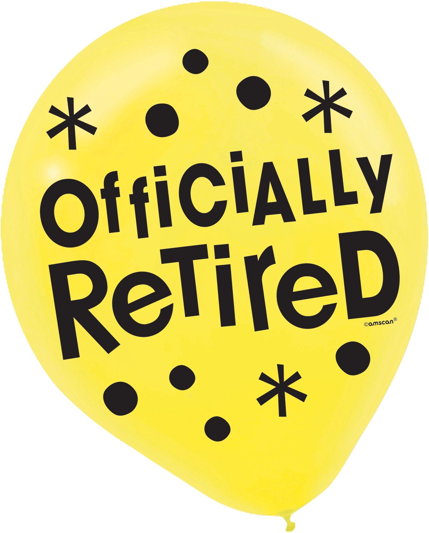 11" "Officially Retired" Retirement Latex