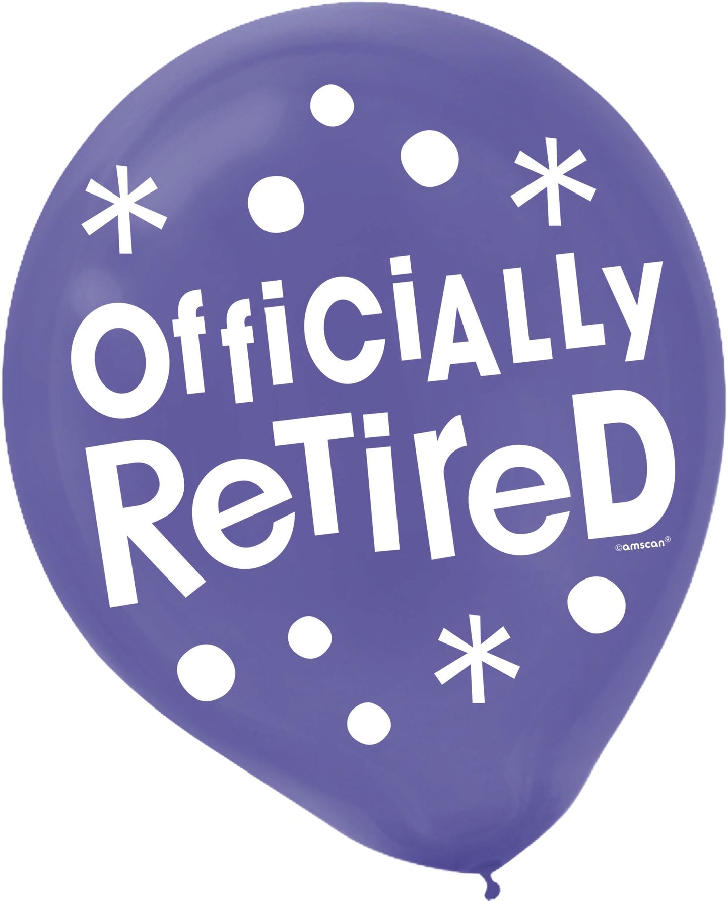 11" "Officially Retired" Retirement Latex