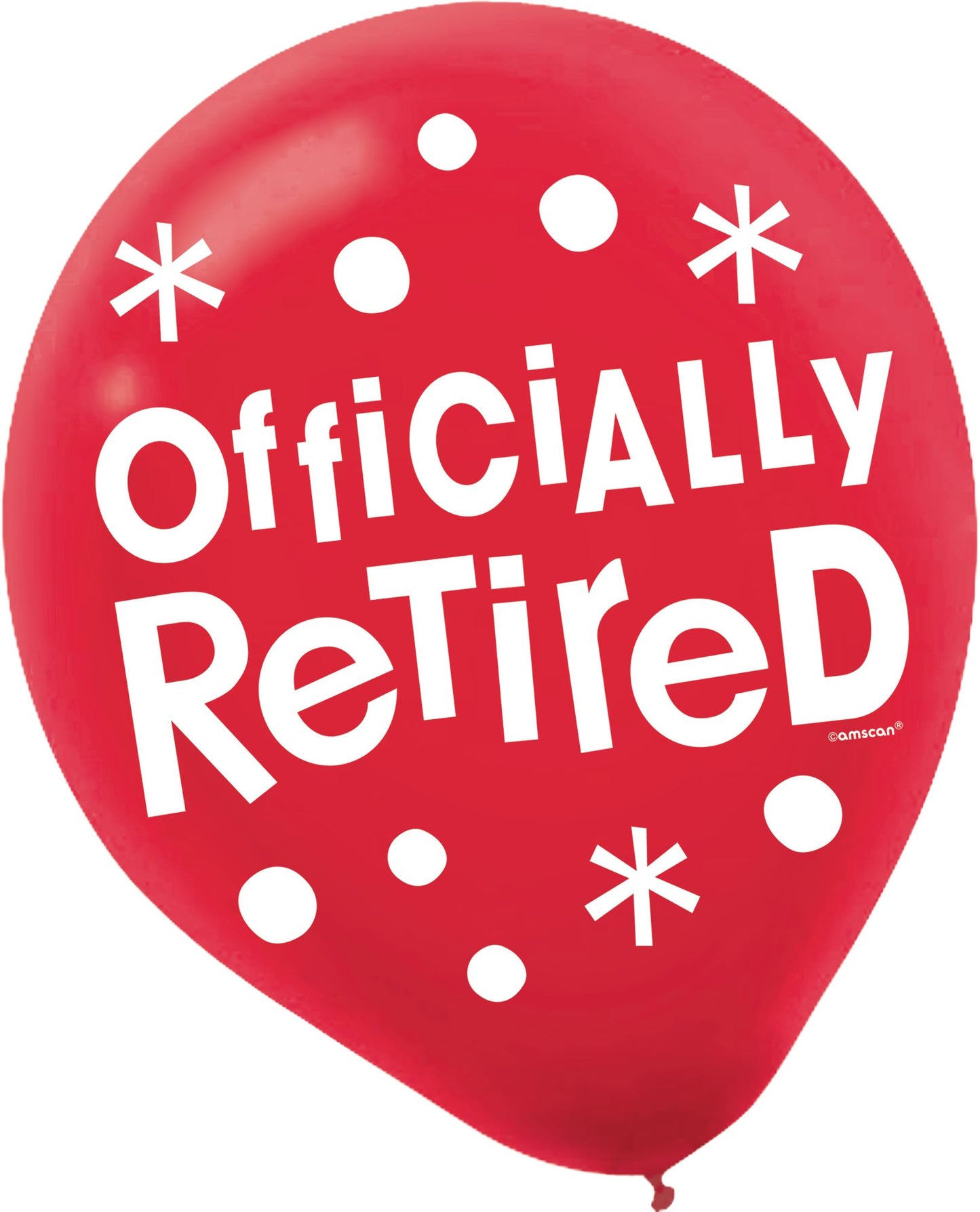 11" "Officially Retired" Retirement Latex