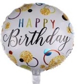 Happy Birthday Party Aluminum Foil Balloons 18"