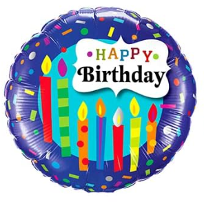 Happy Birthday Party Aluminum Foil Balloons 18"