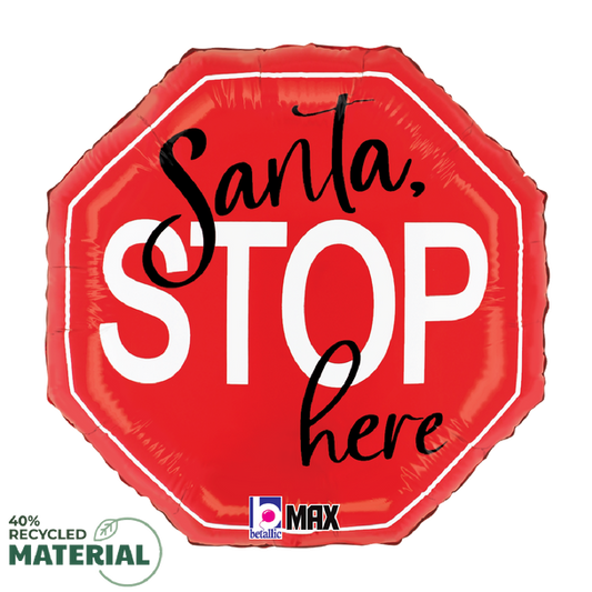 18" Santa Stop Here