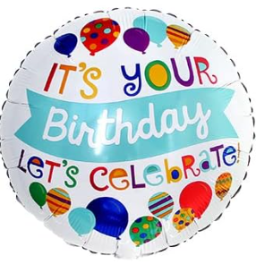 18" Its Your Birthday Balloon