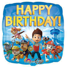 18" Paw Patrol Happy Birthday Balloon