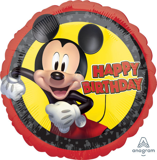 18" Mickey Mouse Happy Birthday Balloon