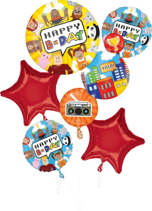 5 Pc Roblox Balloon Bunch