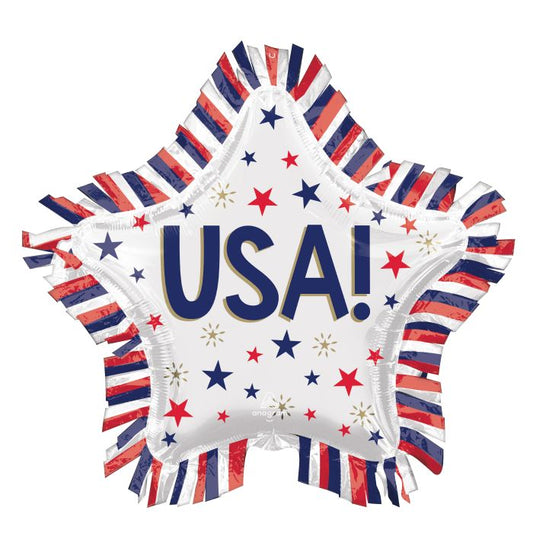 USA Star Fringe Balloon