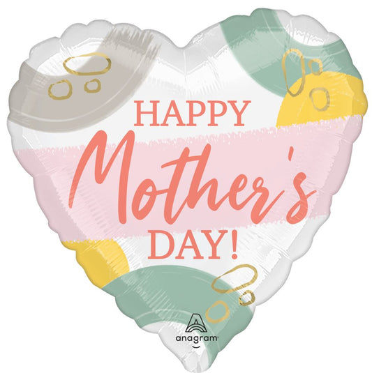 18" Heart Shaped Mother's Day Foil Balloon