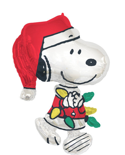 34"A Christmas Peanuts Snoopy Santa