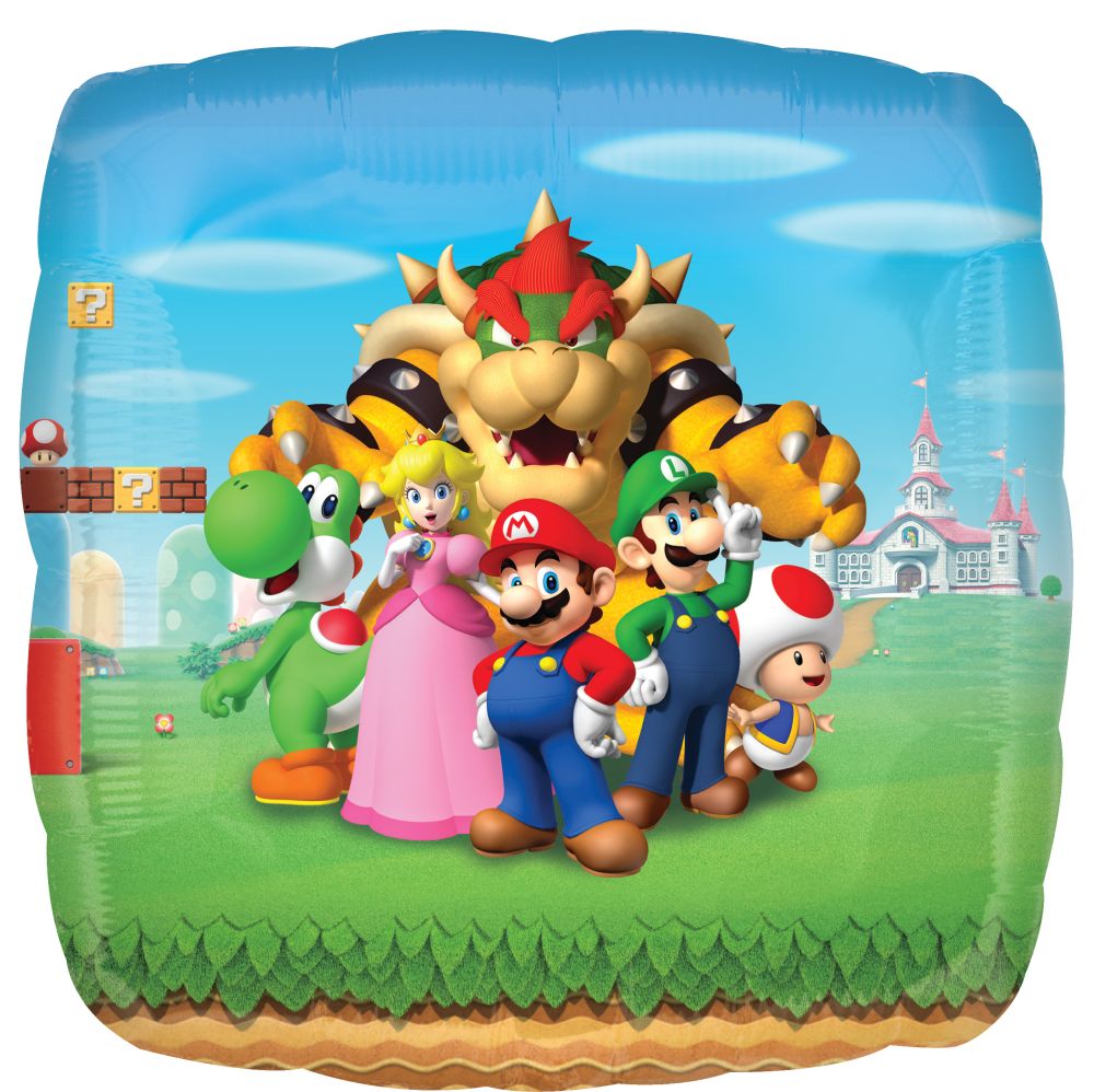 Super Mario Bros Foil Super Shape Balloon