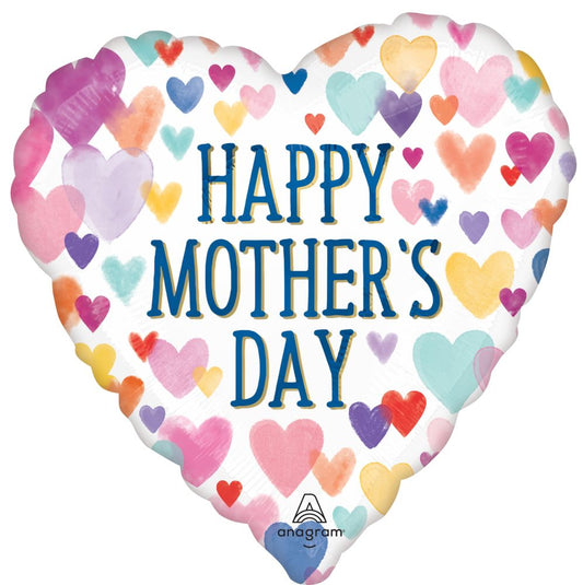 18" Heart Mother's Day Foil Balloon