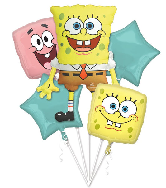 5 pc Bouquet SpongeBob SquarePants Balloon