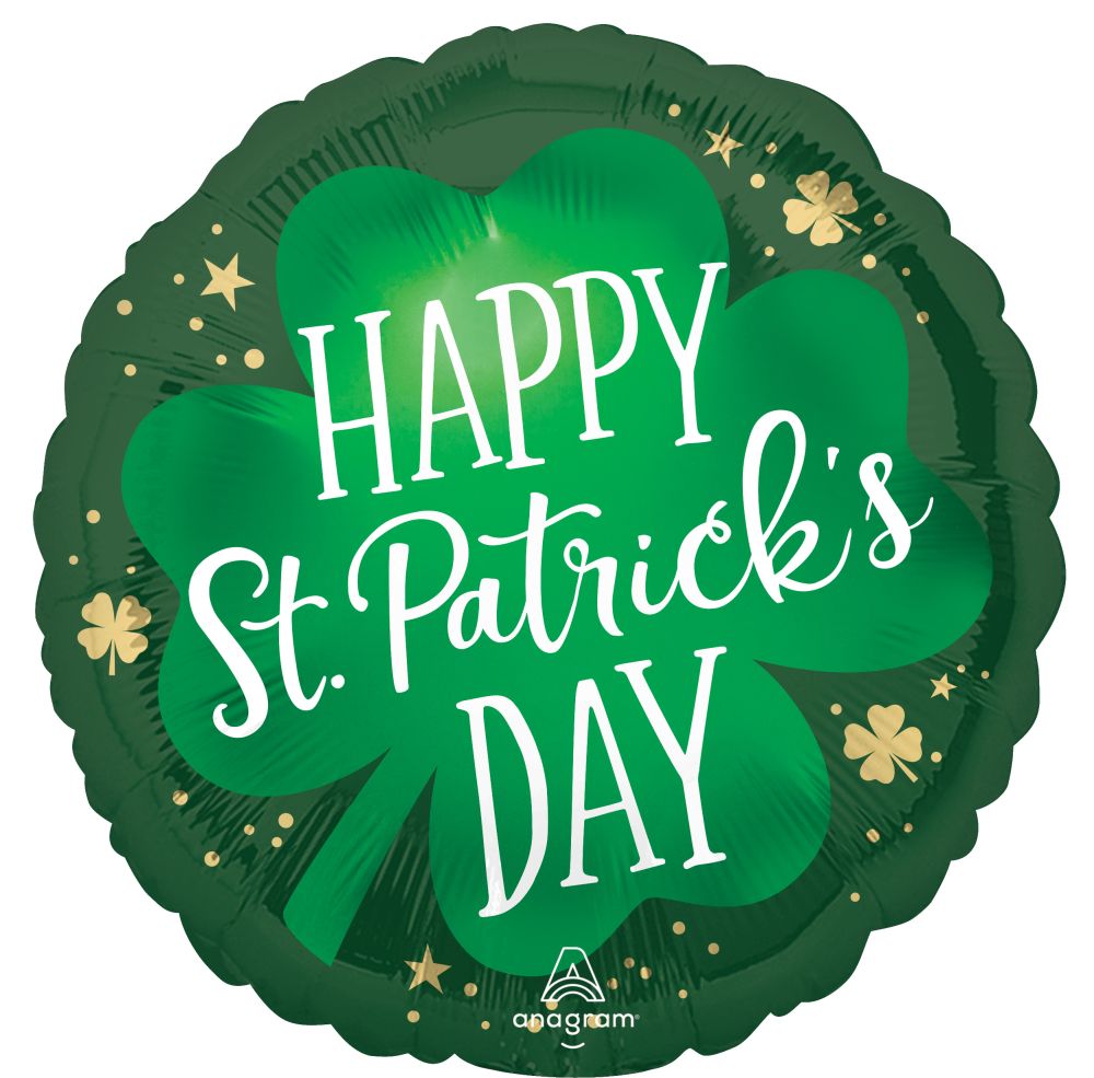 18" Lucky Shamrock Balloon