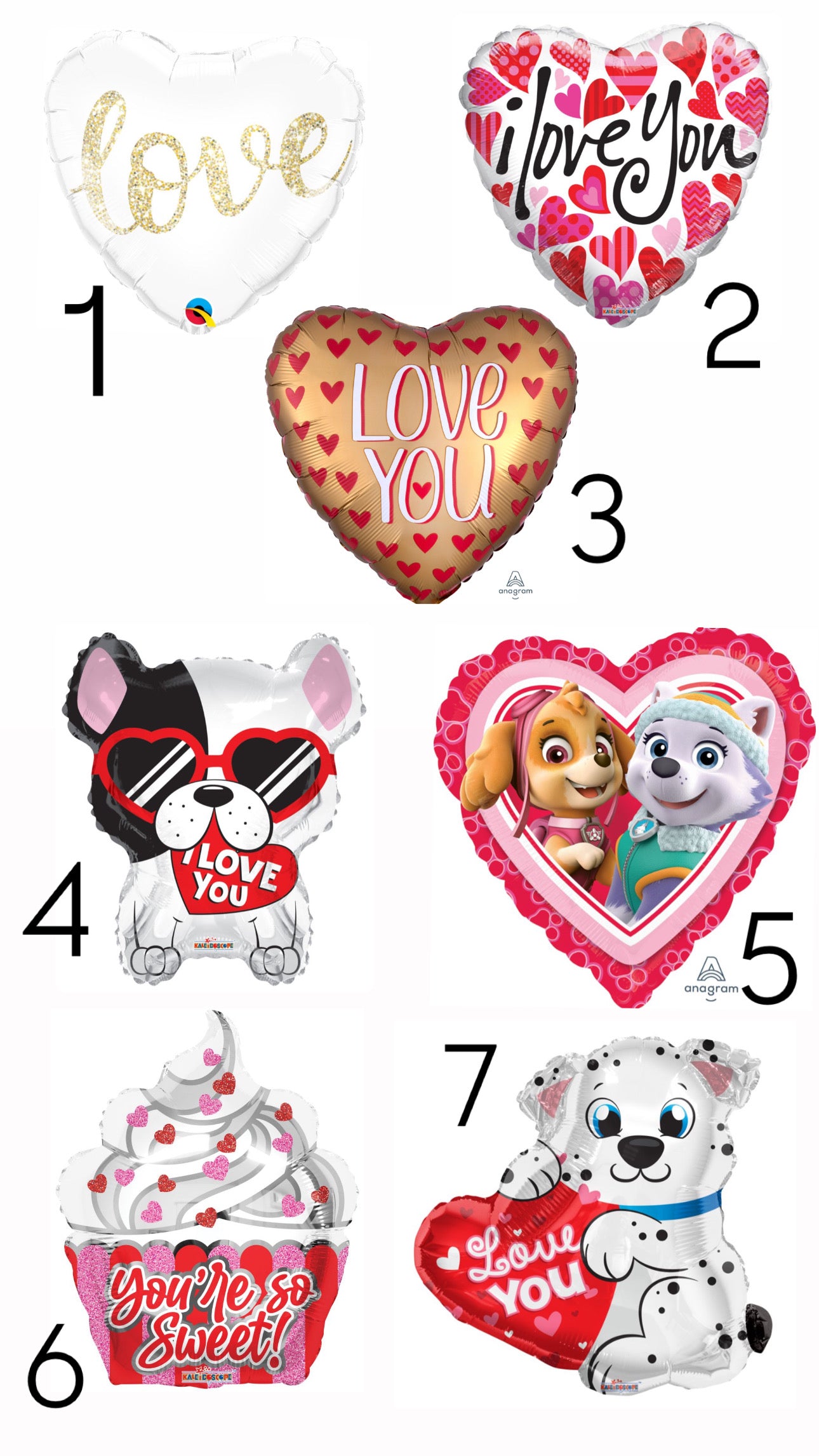 Valentine's Mini Balloon Column
