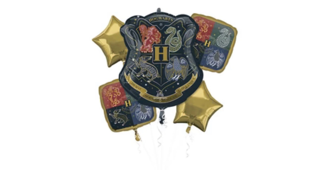 5 Pc Bouquet Harry Potter Foil Balloon Set