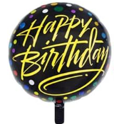 Happy Birthday Party Aluminum Foil Balloons 18"