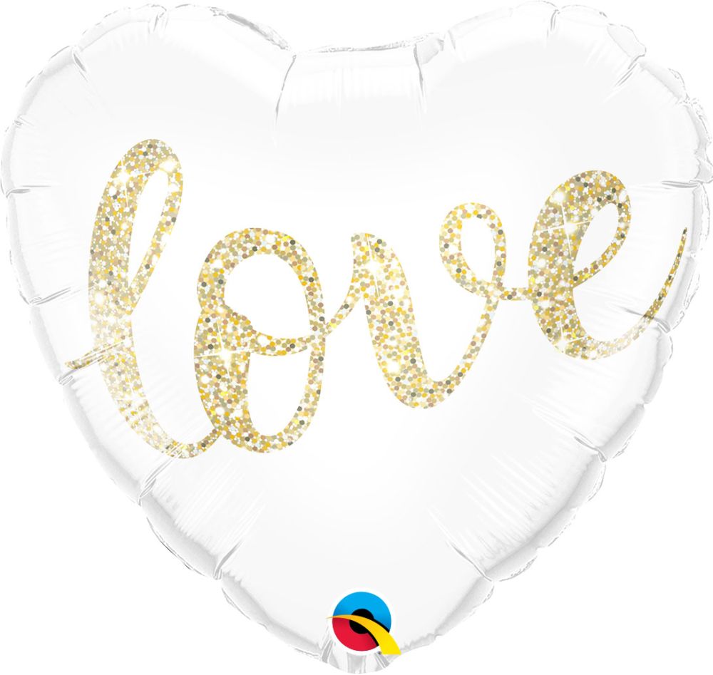 Love Glitter Balloon