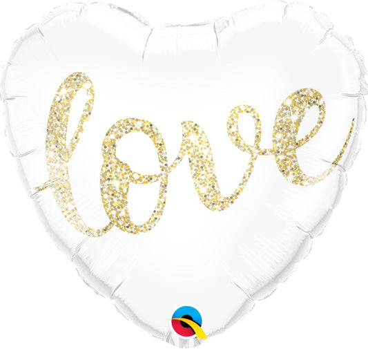 Love Glitter Balloon