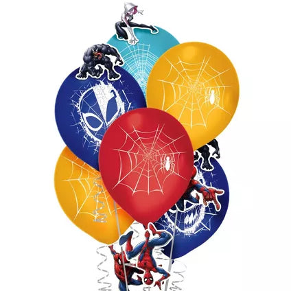 6ct, Spider-Man Webbed Wonder Latex Balloon Decorating Kit