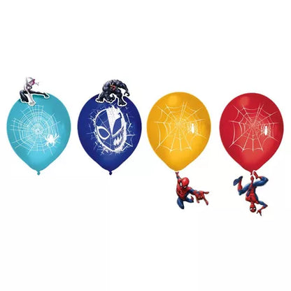 6ct, Spider-Man Webbed Wonder Latex Balloon Decorating Kit