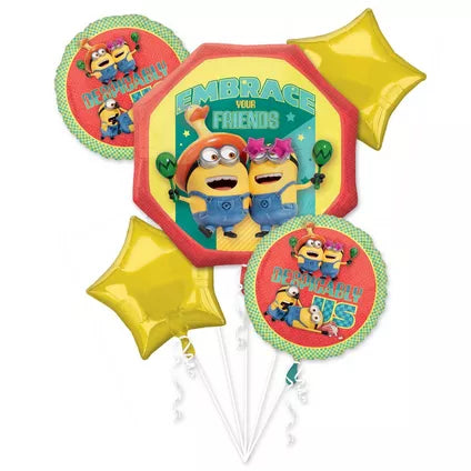 Minions Foil Balloon Bouquet, 5pc