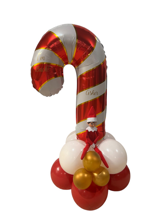 Candy Cane Elf Column