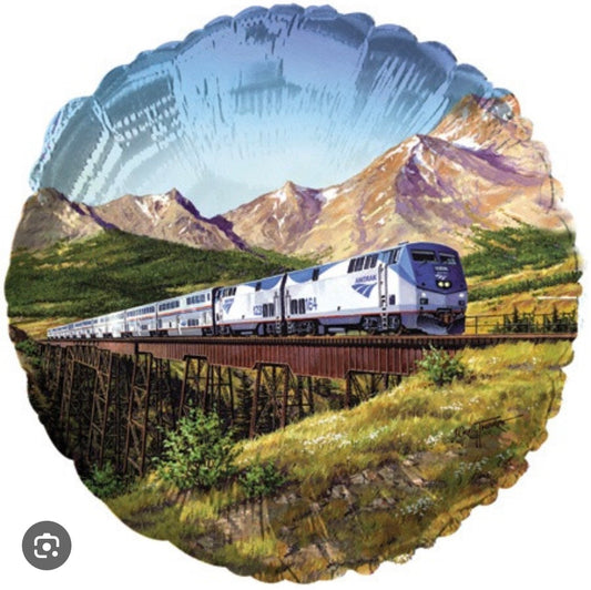 18" Amtrak Train Balloon