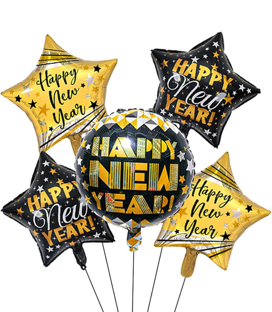 5 pc Happy New Year Balloon