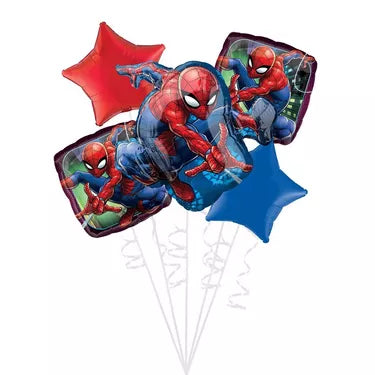 Spider-Man Foil Balloon Bouquet, 5pc