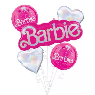 Barbie Foil Balloon Bouquet, 5pc