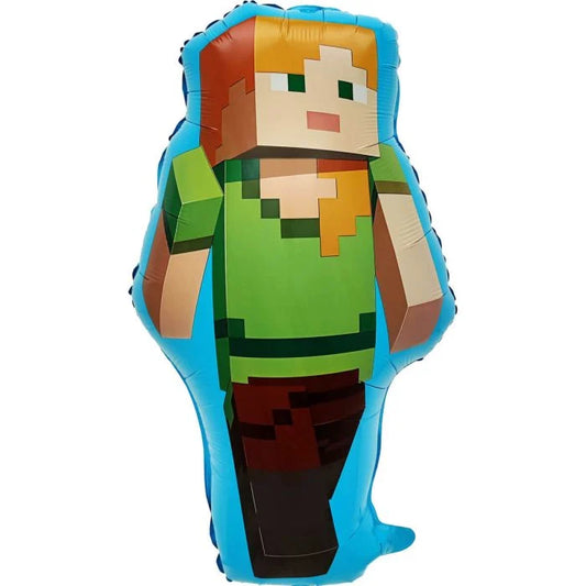 28" Minecraft Miner Alex Balloon