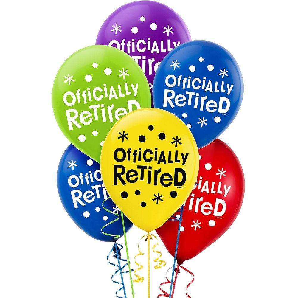11" "Officially Retired" Retirement Latex