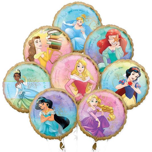 Disney Princess Foil Balloon Bouquet, 8pc