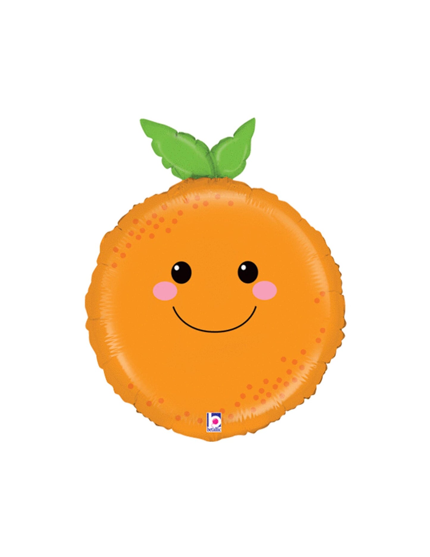 Orange Smiley Face Foil Balloon