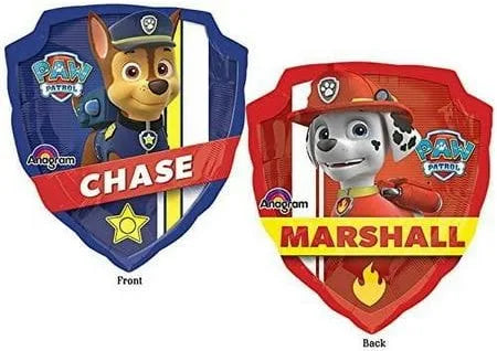 25" Paw Patrol Chase and Marshall Balloon